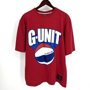 Vintage G-Unit 50 Cent Raw Material Heavyweight Graphic T-Shirt Mens L Y2K 2000s